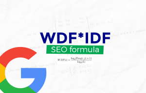 wdf idf seo formula rang google